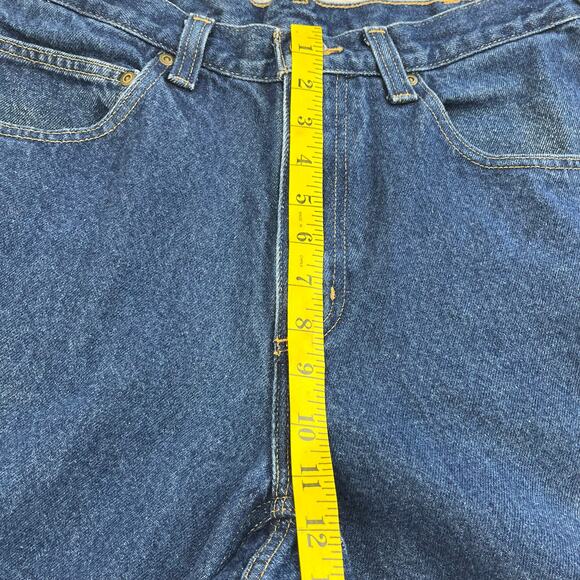 Carhartt Relaxed Fit Straight Leg High Rise Mid Wash Denim Cotton Jeans 32/30 - Picture 10 of 10